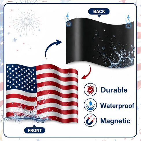 21PCS 250th Anniversary Patriotic Garage Decoration Magnet Stickers Flag Garage Door Decal 4th of July Magnetic Refrigerator Stickers for Independence Day Party Home Car Dishwasher Decor(Patriotic) in Kuwait