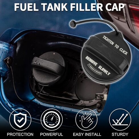 Gas Fuel Cap for Honda Odyssey 2011-2017 No.17670T3WA01 Fuel Filler Cap Black White in Kuwait
