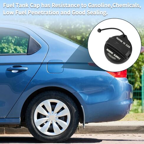 Gas Fuel Cap for Honda Odyssey 2011-2017 No.17670T3WA01 Fuel Filler Cap Black White in Kuwait