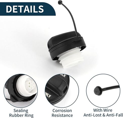 Gas Fuel Cap for Honda Odyssey 2011-2017 No.17670T3WA01 Fuel Filler Cap Black White in Kuwait