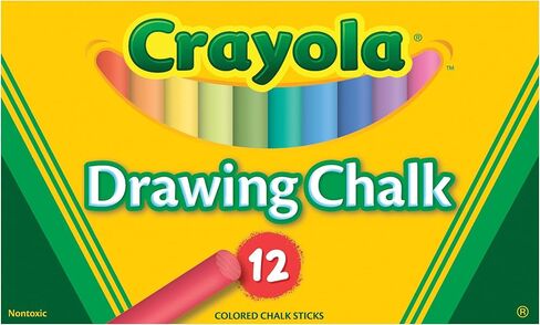 Colored Drawing Chalk, 12 Assorted Colors 12 Sticks/Set in Kuwait
