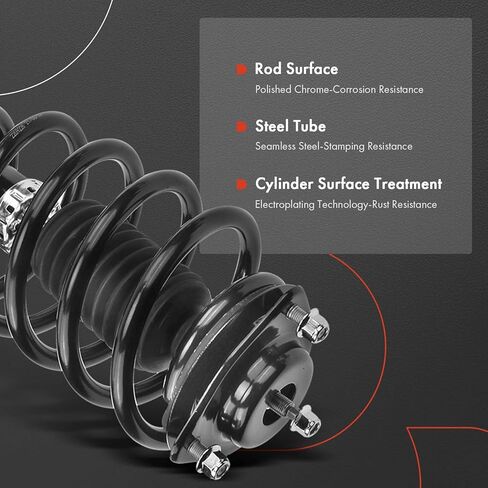 دعامات أمامية كاملة ممتازة متوافقة مع Jeep Compass 2012-2017، Patriot [FWD] 2011-2017 - 2x بديل ممتص الصدمات مع مجموعة زنبركية ملفوفة in Kuwait