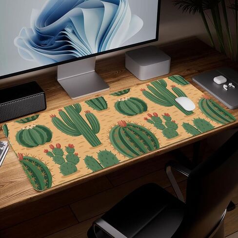 Leather Scenery Desk Pad, Colorful Art Mouse Pad Large Computer Keyboard Gaming Mousepad Waterproof Desktop Protector & Cover, Decorative PU Leather Laptop Mouse Mat Home Decor 10 x 25.6 inch C189 in Kuwait