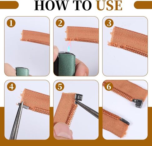 #5 20Sets Zipper Stops Repair Kit, Bottom Replacement Zipper Repair Kit for Bags Coats Jackets Zippers Rescue Repairs, GunBlack and Silver in Kuwait