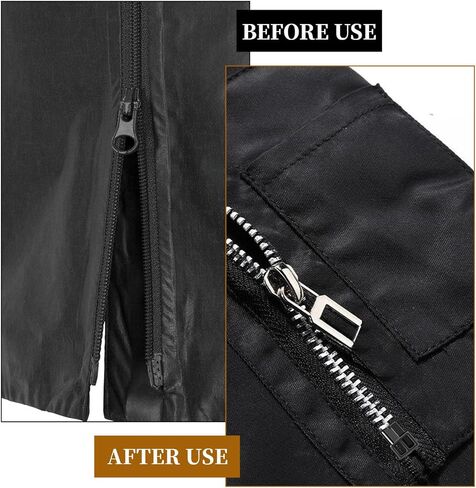 #5 20Sets Zipper Stops Repair Kit, Bottom Replacement Zipper Repair Kit for Bags Coats Jackets Zippers Rescue Repairs, GunBlack and Silver in Kuwait