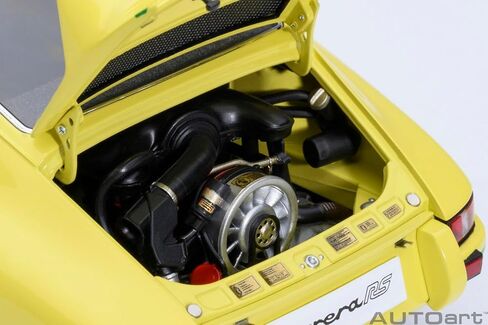 AUTOart 911 Carrera 2.7 RS Light Yellow with Green Stripes and Wheels 1/18 Model Car 78033 in Saudi Arabia