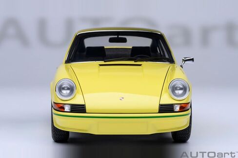 AUTOart 911 Carrera 2.7 RS Light Yellow with Green Stripes and Wheels 1/18 Model Car 78033 in Saudi Arabia