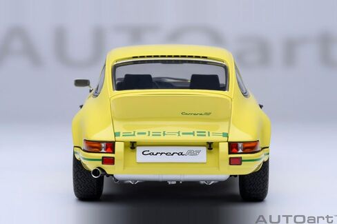 AUTOart 911 Carrera 2.7 RS Light Yellow with Green Stripes and Wheels 1/18 Model Car 78033 in Saudi Arabia