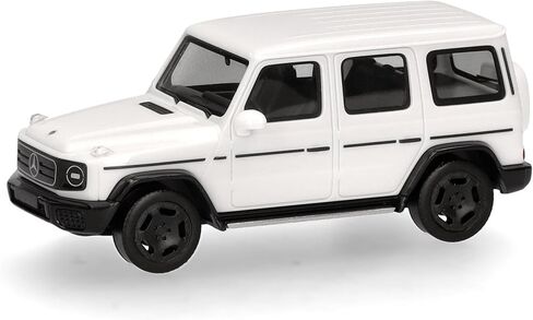 Herpa car Model Mercedes-Benz G580 with EQ technologie (N465), White, on a Scale of 1:87, Plastic Miniature, Made in Germany, Model Building, Collectors Edition in Saudi Arabia