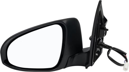 مجموعة مرآة جانبية للركاب متوافقة مع Toyota Corolla 2014-2019 زجاج قابل للتعديل بالطاقة الساخنة استبدال 8791002F90، 8791002F91، TO1321294، 8791002947 أسود (5 دبابيس يمين) in Kuwait