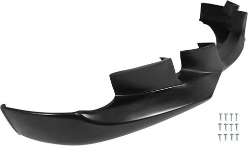 Front Bumper Lip Compatible with 2006-2008 BMW E90 3-Series Sedan, AC-S Style PU Black by IKON MOTORSPORTS in Kuwait