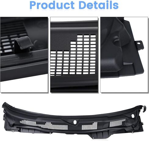 55112305AD Windshield Wiper Cowl Panel Grille Compatible with 2009-2018 Dodge Ram 1500 2500 3500 & 2019-2024 Ram 1500 Classic Window Cover Insert Panel 55112305AB 55112305AC in Saudi Arabia