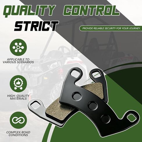 وسادات الفرامل الأمامية والخلفية - تناسب Polaris Ranger 500/570/700/800/900، Ranger 700/800/900 XP Crew، RZR 800/900 XP، Diesel XP، EV، EFI، Sportsman ACE (2008-2020) in Kuwait