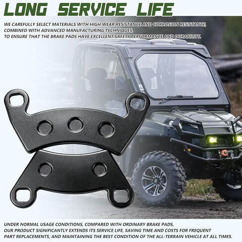 وسادات الفرامل الأمامية والخلفية - تناسب Polaris Ranger 500/570/700/800/900، Ranger 700/800/900 XP Crew، RZR 800/900 XP، Diesel XP، EV، EFI، Sportsman ACE (2008-2020) in Kuwait