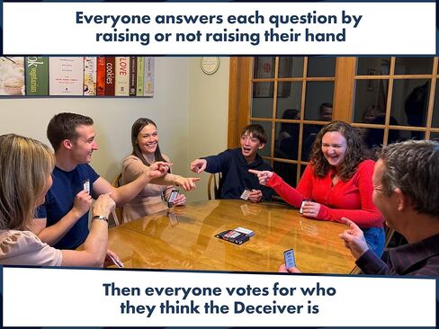 Deceiver: Social Deduction Party Game for Adults & Teens - Bluffing, Strategy & Personal Trivia for Family Game Night - Perfect for College Parties & Travel, Ages 10+ in Kuwait