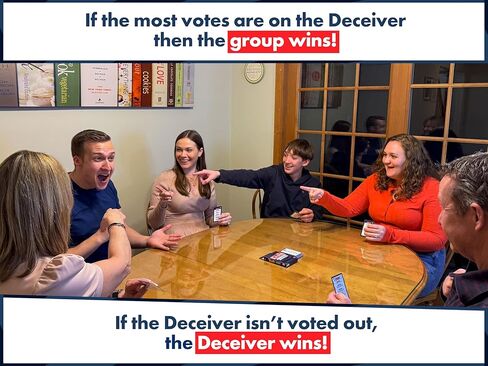 Deceiver: Social Deduction Party Game for Adults & Teens - Bluffing, Strategy & Personal Trivia for Family Game Night - Perfect for College Parties & Travel, Ages 10+ in Kuwait