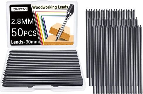 50PCS 2.8 mm Pencil Refills,Carpenter Mark Lead Refill,High-Capacity 50-Pack for Long Nosed Deep Hole Mechanical Pencil - 50 Counts (red) in Saudi Arabia