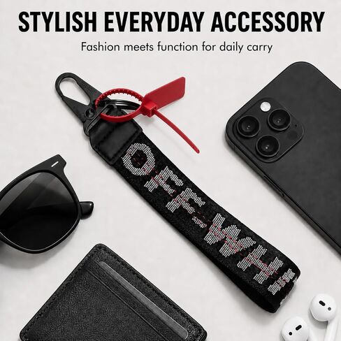 Fashionable Car keychain, Fabric Wrist Strap With Key Ring, Can Be Used To Hang Car key chain, Wallets, Jeans Decorations in Kuwait