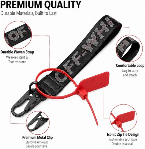 Fashionable Car keychain, Fabric Wrist Strap With Key Ring, Can Be Used To Hang Car key chain, Wallets, Jeans Decorations in Kuwait