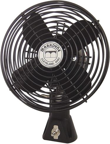 Maradyne Bolt-On Fan, 2.7A, Blk Painted Steel, 12VDC in Saudi Arabia