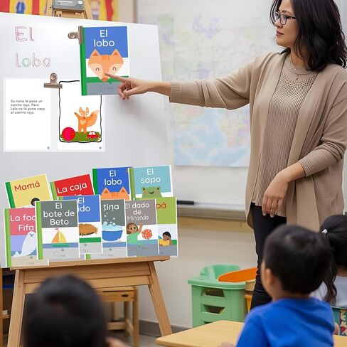 مجموعة كتب إسبانية قابلة للفك – Palabras Bisílabas | قراء الصوتيات الأسبانية المبكرة لرياض الأطفال والصف الأول | الوحدة 2 | مجموعة من 10 كتب in Kuwait