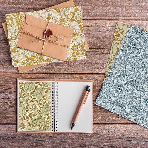 Vintage Floral Scrapbook Paper Pad 12x12 Inch - 24 Sheets Double-Sided William Morris Patterned Craft Paper, Art Style Flower Patterns for Albums,Junk Journaling, Card Making, DIY Crafts, Photo Albums in Kuwait