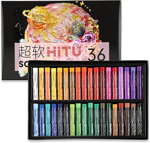 rubens Oil Pastels Set 48 Colors, Professional Soft Creamy Texture, Easy Blending & Layering, Vibrant Art Supplies Gift for Artists, Beginners & Adults in Saudi Arabia