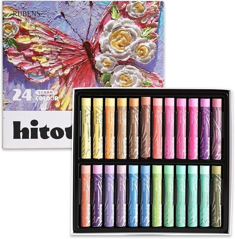 rubens Oil Pastels Set 48 Colors, Professional Soft Creamy Texture, Easy Blending & Layering, Vibrant Art Supplies Gift for Artists, Beginners & Adults in Saudi Arabia