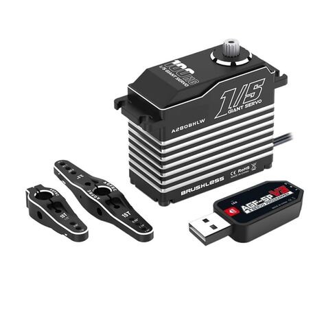 1/5 Scale Giant servo A280BH 78KG high Torque Steel Gear programmable Digital brushless servo(A280BHMW) in Saudi Arabia