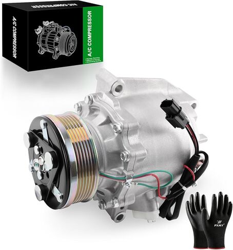 Air Conditioner AC Compressor with A/C Clutch Compatible with ILX 2013-2015 (2.0L only) & Civic 2012-2015 (1.8L only) Replace 38810R1AA01 in Saudi Arabia