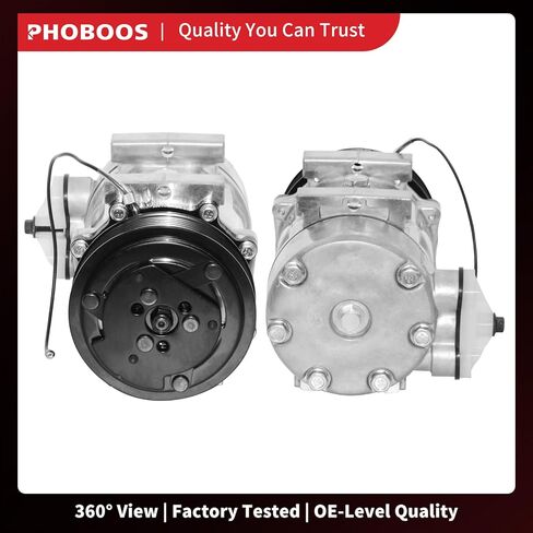 ضاغط تكييف الهواء PHOBOOS مع قابض متوافق مع دودج داكوتا 1996-2002، جيب شيروكي 1997-2001، TJ 1997-1999، رانجلر 1997-1999، 2.5 لتر 4.0 لتر، للموصل ذو دبوس واحد فقط (وليس دبوسين)، المرجع. 68550 in Kuwait
