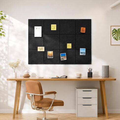 Large Cork Boards for Walls 48" x 36" 12 Pack Bulletin Boards Alternative Cork Board for Office Contains 72 Removable Security Stickers 30 Push Pins in Saudi Arabia