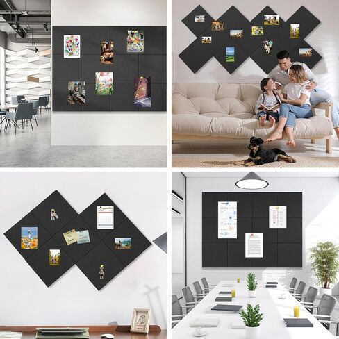 Large Cork Boards for Walls 48" x 36" 12 Pack Bulletin Boards Alternative Cork Board for Office Contains 72 Removable Security Stickers 30 Push Pins in Saudi Arabia