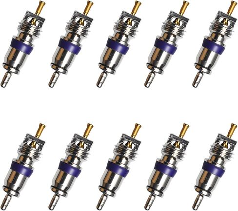 （10pcs）European Large Bore A/C Schrader Valve Core for MT1544 BMW 64536922944 Mercedes Mini 0008320285 VW 8E0820855 for 134A & R12 Sysems in Saudi Arabia