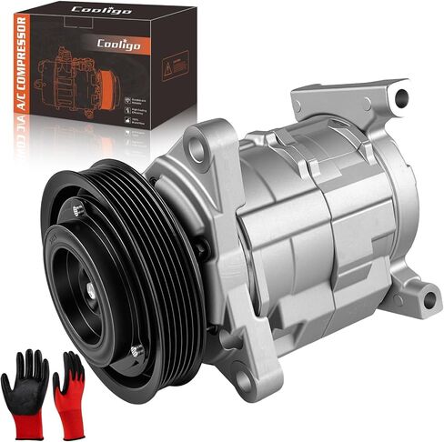 A/C Compressor with Clutch Fit for Chrysler Town & Country 2001-2007 3.3L 3.8L, for Dodge Caravan 2001-2007 3.3L 3.8L, for Chrysler Voyager 2001-2003,Replaces CO 29001C, 78374, 4710522 in Saudi Arabia