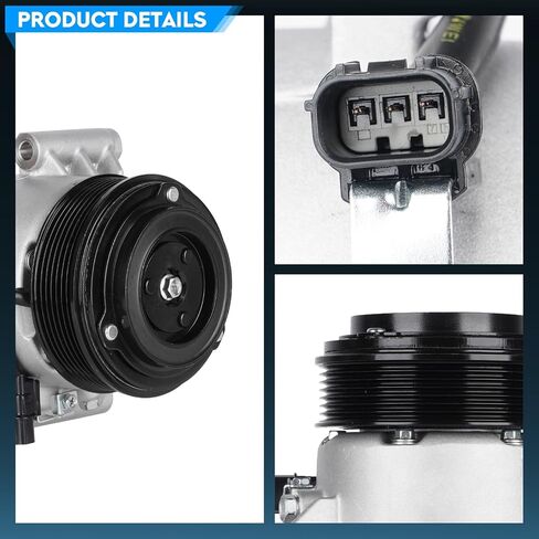 ضاغط مكيف هواء TadaMark مع قابض مناسب لسيارة Honda Civic 2016 1.5L، Civic 2017-2020 1.5L (مصنوع في أمريكا الشمالية)، CR-V 2017-2018 1.5L، CR-V 2019-2021 1.5L (مصنوع في أمريكا الشمالية) in Kuwait