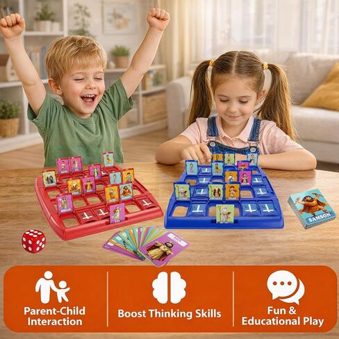 Bible Character Mystery Game – Guessing Bible Who I Am Board Games for Kids & Families, 2 Players Logic Deduction Christian Games with 24 Holy Bible Characters Catholic Gift in Saudi Arabia