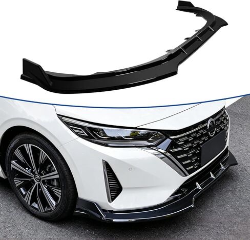Car Front Spoiler Compatible with Nissan Sentra 2024 2025,Glossy Black Front Bumper Lip Splitter Protector Body Kit in Saudi Arabia