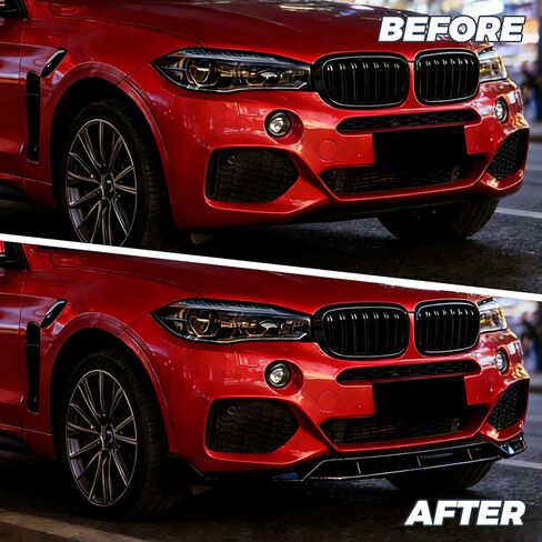 الشفة الأمامية متوافقة مع BMW X5 F15 M-Sport 2014-2018، ABS لامع أسود ممتص الصدمات للهواء المفسد in Kuwait