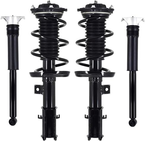 PM Auto Set Front Quick Complete Strut-Coil Spring-Rear Complete Shock For 2016-2019 Chevrolet Cruze LS, L in Kuwait