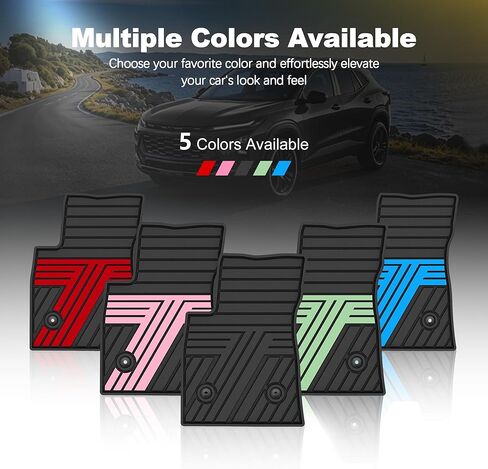TTX LIGHTING Floor Mats Fit for Chevy Trax 2024-2026, Custom Fit 1st & 2nd Row Rubber All Weather Waterproof Car Interior Protection Liners for Chevrolet Trax (Black) in Saudi Arabia