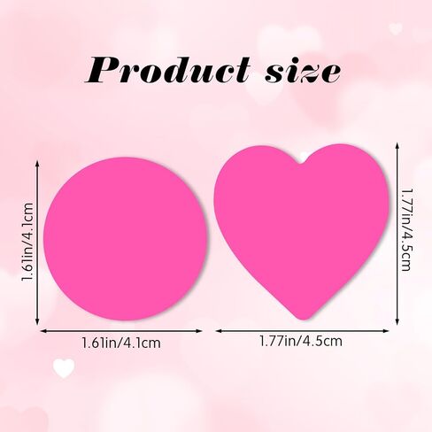 640 Sheets Cute Round Clear Sticky Tabs Transparent Sticky Notes Waterproof Clear Note Pads Bright Color Heart Strong Adhesive Post Book Markers Page Flags Stickers for Office School in Saudi Arabia