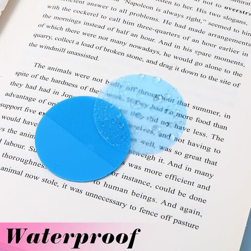 640 Sheets Cute Round Clear Sticky Tabs Transparent Sticky Notes Waterproof Clear Note Pads Bright Color Heart Strong Adhesive Post Book Markers Page Flags Stickers for Office School in Saudi Arabia