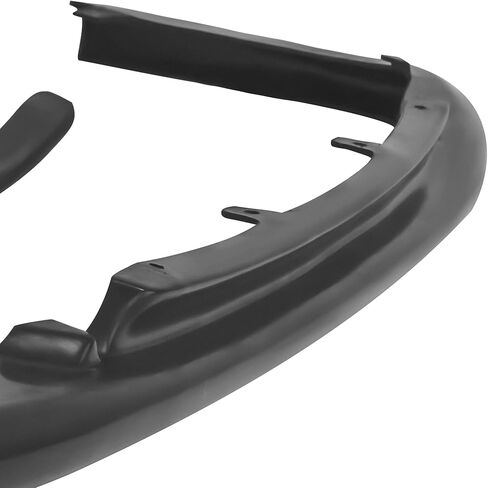 Compatible with/Replacement for Front Bumper Lip, OE Style PU Front Lip Spoiler Black, Fits 2004 2005 Subaru Impreza WRX STi S203 4-Door Sedan in Saudi Arabia