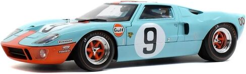 1/18 Solido 1968 GT40 Gulf #9 الفائز 24h Lemans J. W. Automotive Engineering Ltd. بيدرو رودريغيز، نموذج سيارة لوسيان بيانكي دييكاست - S1803001 in Kuwait