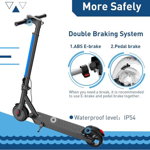 Hiboy Electric Scooter for Teens, 350W Peak Motor, 13 MPH Top Speed, 10.6-Mile Range, Lightweight Foldable Design, UL 2272 Certified Electric Scooter with Dual Braking for Commuting & Campus Use in Saudi Arabia