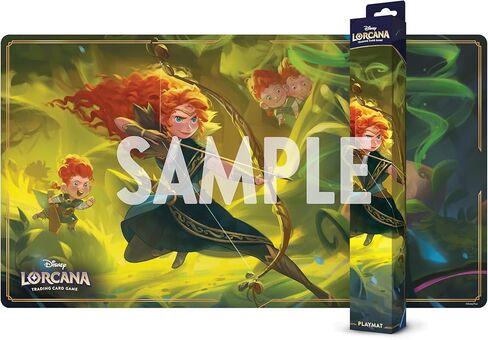 سجادة اللعب Ravensburger Disney Lorcana TCG تتميز بميريدا - رامي السهام الموهوب - تحمي البطاقات - ألعاب متعددة الاستخدامات، أو مكتب، أو لوحة ماوس - مناسبة للأعمار من 8 سنوات فما فوق in Kuwait
