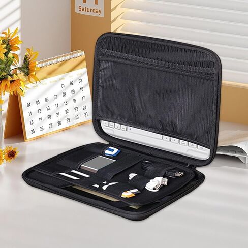 Laptop Organizer Portable Handbag Hard Oxford Adjustable Carry Strap Protection Suitable for College Students Business Office Outdoor, for 14inch Pads in Saudi Arabia