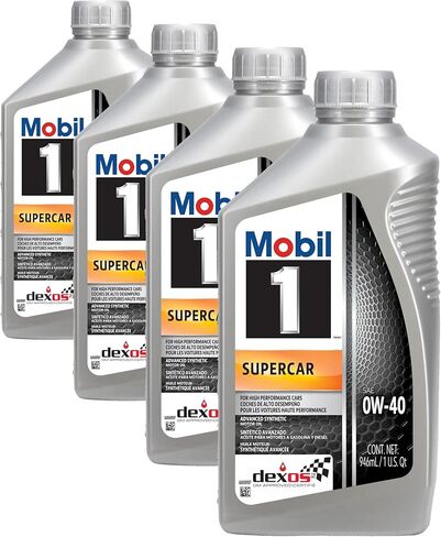Mobil 1 Supercar Advanced Full Synthetic Motor Oil 0W-40, (Pack of 1) in Saudi Arabia