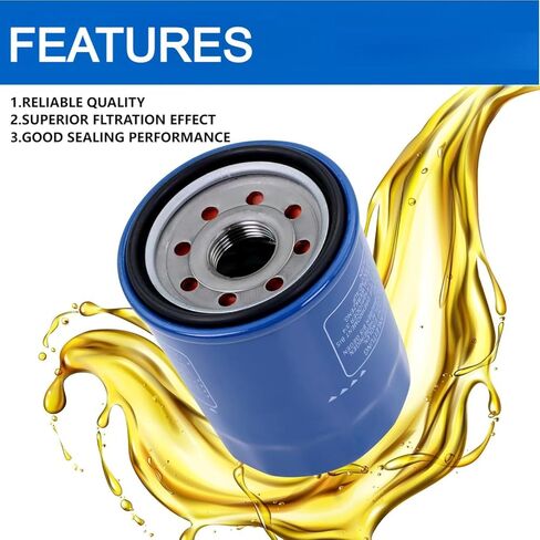 (4 Pack) 15400-PLM-A02 Engine Oil Filter Compatible With Honda GX610 GX620 GX630 GX660 GX670 GX690 Engine Part # 15400-P0H-305PE, 15400-PLM-A01, 15400-PLM-A01PE, 15400-ZJ1-004 in Kuwait